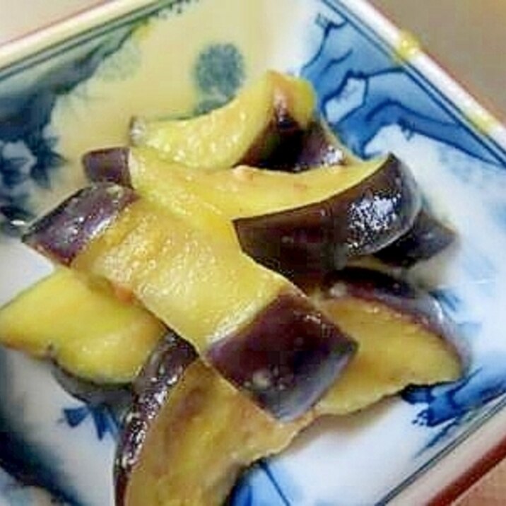 すぐ食べたい・ナスの即席からし漬け